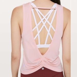 RARE Lululemon Deep Stretch Tank Dusty Pink